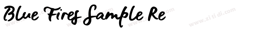 Blue Fires Sample Re字体转换
